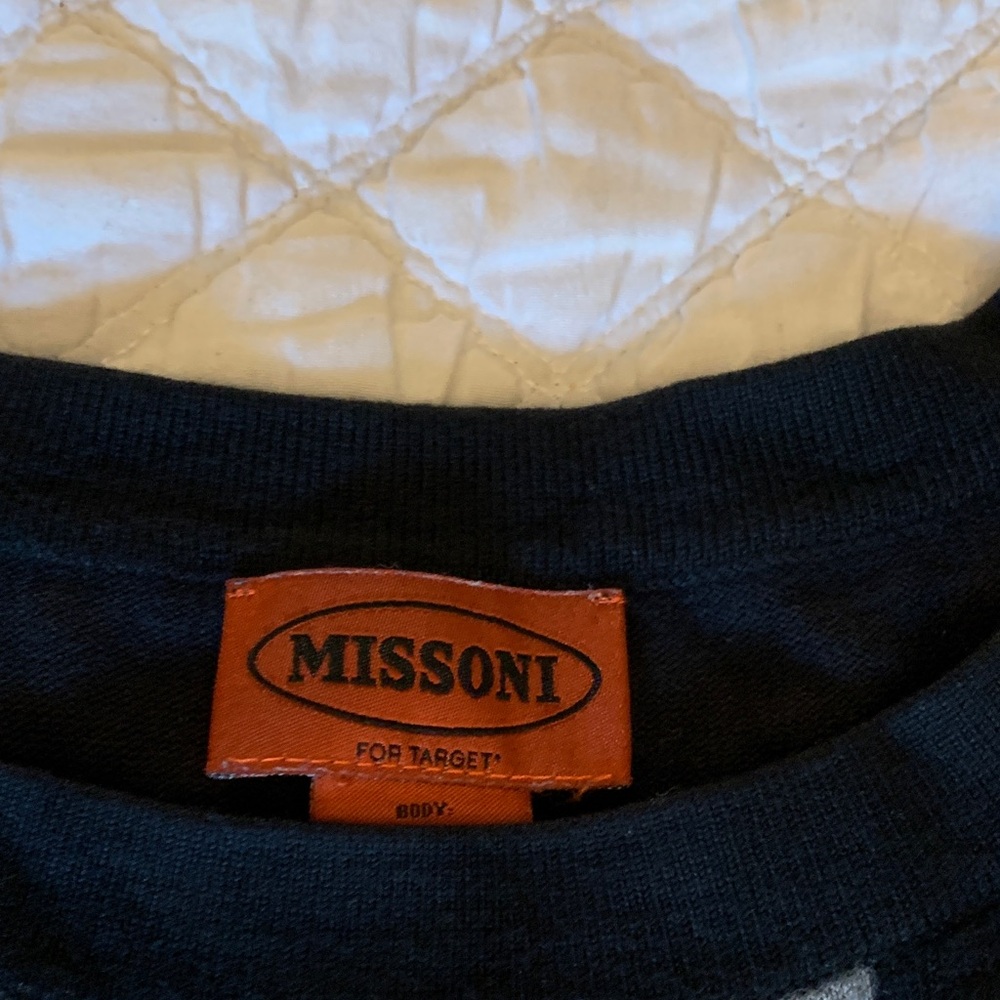 Missoni Chevron Mini Dress - Black, Brown, and Gold - Picture 2 of 6